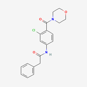 N-[3-chloro-4-(4-morpholinylcarbonyl)phenyl]-2-phenylacetamide