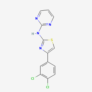 N-[4-(3,4-dichlorophenyl)-1,3-thiazol-2-yl]-2-pyrimidinamine