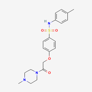 N-(4-methylphenyl)-4-[2-(4-methyl-1-piperazinyl)-2-oxoethoxy]benzenesulfonamide