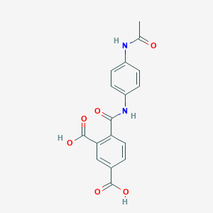 4-{[4-(Acetylamino)anilino]carbonyl}isophthalic acid