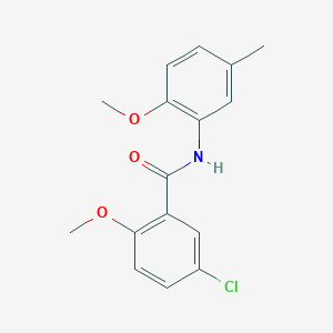 5-chloro-2-methoxy-N-(2-methoxy-5-methylphenyl)benzamide