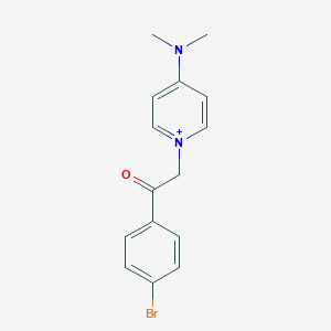 N-(1-[2-(4-bromophenyl)-2-oxoethyl]-4(1H)-pyridinylidene)-N-methylmethanaminium