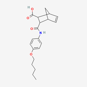 3-({[4-(pentyloxy)phenyl]amino}carbonyl)bicyclo[2.2.1]hept-5-ene-2-carboxylic acid