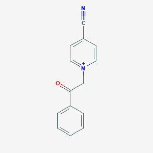 molecular formula C14H11N2O+ B500407 1-Phenacyl-4-cyanopyridinium 