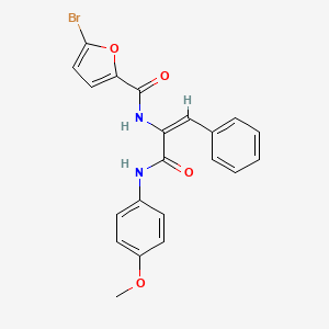 molecular formula C21H17BrN2O4 B5004073 5-bromo-N-(1-{[(4-methoxyphenyl)amino]carbonyl}-2-phenylvinyl)-2-furamide 