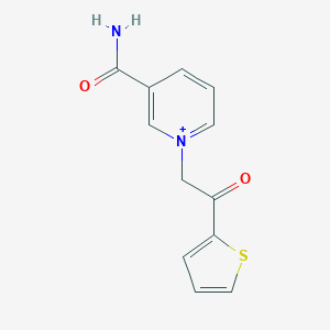 3-(Aminocarbonyl)-1-[2-oxo-2-(2-thienyl)ethyl]pyridinium