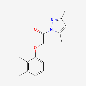 molecular formula C15H18N2O2 B5004099 1-[(2,3-dimethylphenoxy)acetyl]-3,5-dimethyl-1H-pyrazole 