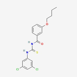 3-butoxy-N-[(3,5-dichlorophenyl)carbamothioyl]benzamide