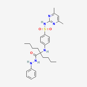 4-({1-butyl-1-[(2-phenylhydrazino)carbonyl]pentyl}amino)-N-(4,6-dimethyl-2-pyrimidinyl)benzenesulfonamide