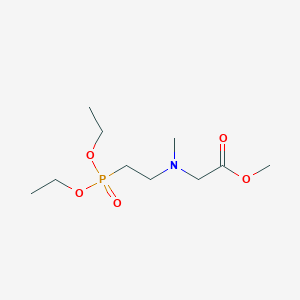 Methyl 2-[2-diethoxyphosphorylethyl(methyl)amino]acetate