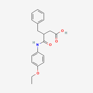 molecular formula C19H21NO4 B5004203 3-[(4-Ethoxyphenyl)carbamoyl]-4-phenylbutanoic acid 