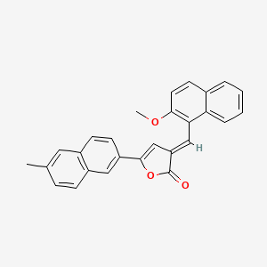 (3E)-3-[(2-methoxynaphthalen-1-yl)methylidene]-5-(6-methylnaphthalen-2-yl)furan-2-one