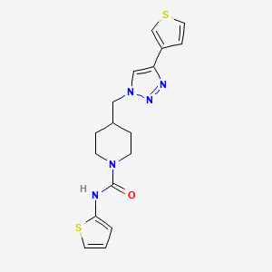 N-2-thienyl-4-{[4-(3-thienyl)-1H-1,2,3-triazol-1-yl]methyl}-1-piperidinecarboxamide