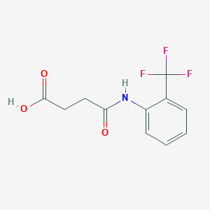 molecular formula C11H10F3NO3 B500423 4-Oxo-4-[2-(trifluoromethyl)anilino]butanoic acid CAS No. 200933-12-6