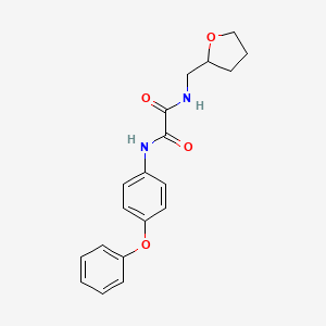 molecular formula C19H20N2O4 B5004239 N-(oxolan-2-ylmethyl)-N'-(4-phenoxyphenyl)oxamide 