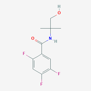 molecular formula C11H12F3NO2 B050043 2,4,5-Trifluoro-N-(1-hydroxy-2-methylpropan-2-YL)benzamide CAS No. 125290-71-3