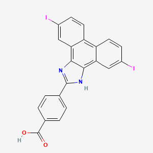 4-(5,10-diiodo-1H-phenanthro[9,10-d]imidazol-2-yl)benzoic acid