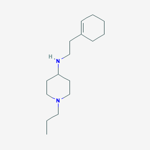 molecular formula C16H30N2 B5004345 N-[2-(1-cyclohexen-1-yl)ethyl]-1-propyl-4-piperidinamine 