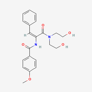 N-(1-{[bis(2-hydroxyethyl)amino]carbonyl}-2-phenylvinyl)-4-methoxybenzamide