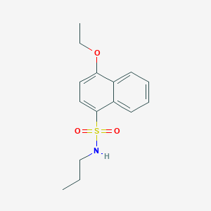 molecular formula C15H19NO3S B500438 4-ethoxy-N-propylnaphthalene-1-sulfonamide CAS No. 824981-30-8