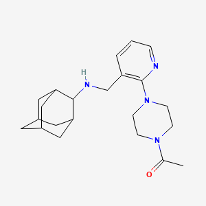 molecular formula C22H32N4O B5004408 N-{[2-(4-acetyl-1-piperazinyl)-3-pyridinyl]methyl}-2-adamantanamine 