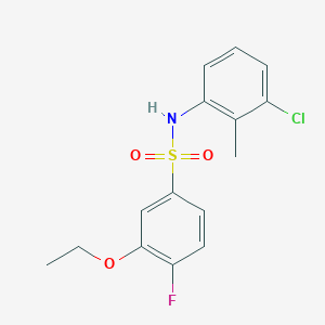 N-(3-chloro-2-methylphenyl)-3-ethoxy-4-fluorobenzenesulfonamide