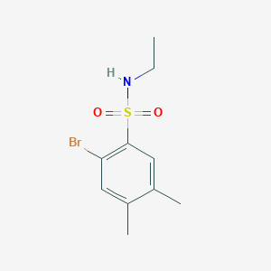 molecular formula C10H14BrNO2S B500442 2-bromo-N-ethyl-4,5-dimethylbenzenesulfonamide 