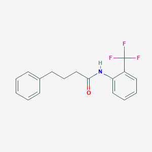 molecular formula C17H16F3NO B5004430 4-phenyl-N-[2-(trifluoromethyl)phenyl]butanamide 