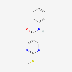 2-(methylthio)-N-phenyl-5-pyrimidinecarboxamide