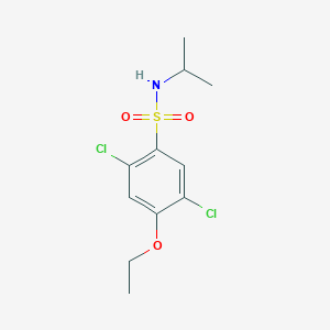 molecular formula C11H15Cl2NO3S B500444 2,5-dichloro-4-ethoxy-N-isopropylbenzenesulfonamide 