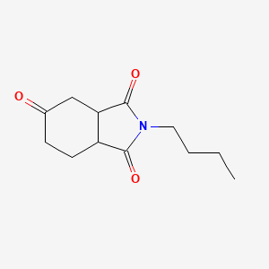 molecular formula C12H17NO3 B5004441 2-BUTYL-OCTAHYDRO-1H-ISOINDOLE-1,3,5-TRIONE 