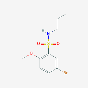 molecular formula C10H14BrNO3S B500445 5-bromo-2-methoxy-N-propylbenzenesulfonamide 