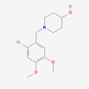 molecular formula C14H20BrNO3 B5004452 1-(2-bromo-4,5-dimethoxybenzyl)-4-piperidinol 