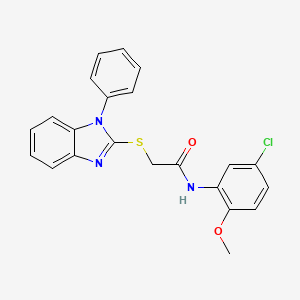 N-(5-chloro-2-methoxyphenyl)-2-[(1-phenyl-1H-benzimidazol-2-yl)thio]acetamide