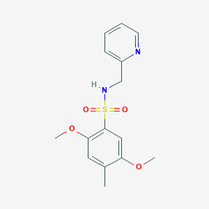 2,5-dimethoxy-4-methyl-N-(2-pyridinylmethyl)benzenesulfonamide