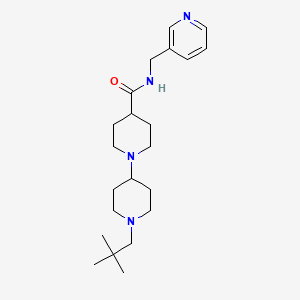 1'-(2,2-dimethylpropyl)-N-(3-pyridinylmethyl)-1,4'-bipiperidine-4-carboxamide