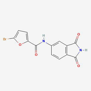 molecular formula C13H7BrN2O4 B5004499 5-bromo-N-(1,3-dioxo-2,3-dihydro-1H-isoindol-5-yl)-2-furamide 