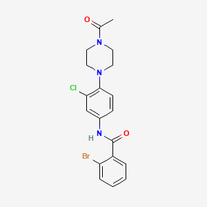 N-[4-(4-acetyl-1-piperazinyl)-3-chlorophenyl]-2-bromobenzamide