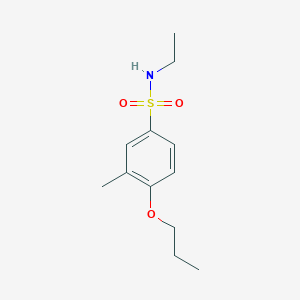 molecular formula C12H19NO3S B500452 N-ethyl-3-methyl-4-propoxybenzenesulfonamide CAS No. 914245-64-0