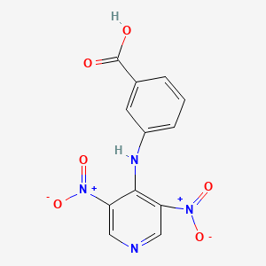 3-[(3,5-dinitro-4-pyridinyl)amino]benzoic acid