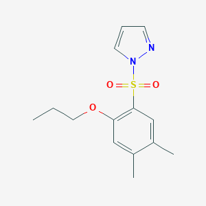 1-(4,5-dimethyl-2-propoxybenzenesulfonyl)-1H-pyrazole