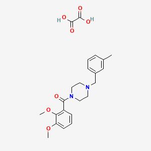 molecular formula C23H28N2O7 B5004564 1-(2,3-dimethoxybenzoyl)-4-(3-methylbenzyl)piperazine oxalate 