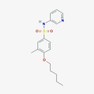 3-methyl-4-(pentyloxy)-N-(3-pyridinyl)benzenesulfonamide