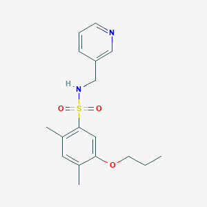2,4-dimethyl-5-propoxy-N-(3-pyridinylmethyl)benzenesulfonamide