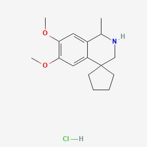 6',7'-dimethoxy-1'-methyl-2',3'-dihydro-1'H-spiro[cyclopentane-1,4'-isoquinoline] hydrochloride