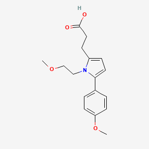 3-[1-(2-methoxyethyl)-5-(4-methoxyphenyl)-1H-pyrrol-2-yl]propanoic acid