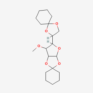 molecular formula C19H30O6 B5004647 5'-(1,4-dioxaspiro[4.5]dec-2-yl)-6'-methoxytetrahydrospiro[cyclohexane-1,2'-furo[2,3-d][1,3]dioxole] 