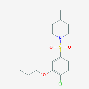 1-[(4-Chloro-3-propoxyphenyl)sulfonyl]-4-methylpiperidine