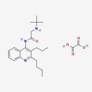 N~2~-(tert-butyl)-N~1~-(2-butyl-3-propyl-4-quinolinyl)glycinamide oxalate