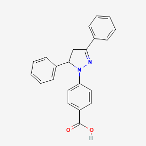 4-(3,5-Diphenyl-4,5-dihydro-pyrazol-1-yl)-benzoic acid